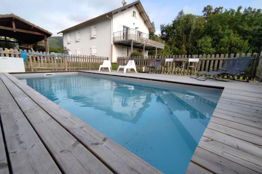 Appartement Au Calme Avec Vue Et Piscine Au Coeur Du Pays Basque Mauléon-Licharre Eksteriør bilde